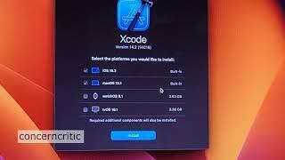 installing XCODE for macOS