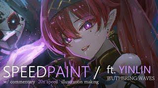 【Speed Painting】 Wuthering Waves - Yinlin (CLIP STUDIO) illustration making