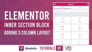 Elementor Inner Section: Adding 3 Columns Layout