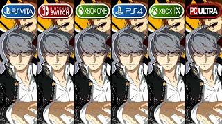 Persona 4 Golden | PS Vita vs Switch vs Xbox One vs PS4 vs Series X vs PC Ultra | Comparison 4K