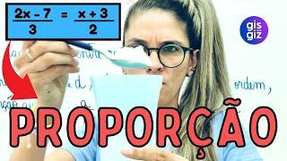 PROPORÇÃO MATEMÁTICA 7 ° ano  \Prof. Gis/