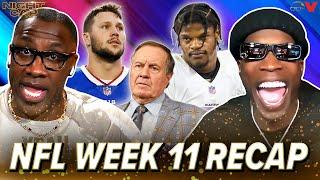 Unc & Ocho recap NFL Week 11: Belichick in Dallas, Josh Allen MVP, Lamar struggles vs PIT | Nightcap