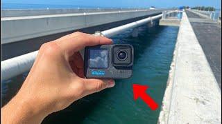 Dropping a GOPRO Under The Best Fishing Bridge in Florida!