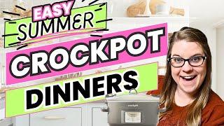 6 Easy Crockpot Summer Meals | Slow Cooker Recipes for Summertime! | Dump & Go Dinners