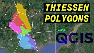 Analyzing the Areas of Influence with Thiessen Polygons using QGIS