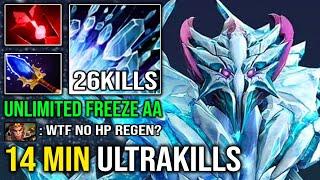 UNLIMITED FREEZE GOD 14Min Ultrakills OP Carry AA Mid 100% Counter Monkey King Imba Hero Dota 2