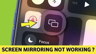 iPhone Screen Mirroring Not Working Problem Solved