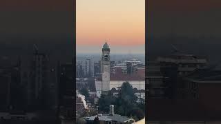 Le campane della Parrocchia di San Vittore in Rho riprese dal campanile del Santuario