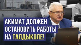 Александра Милютин: Работы на Талдыколе нарушают экологическую безопасность столицы