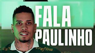 PAULINHO FALA PELA PRIMEIRA VEZ COMO JOGADOR DO PALMEIRAS