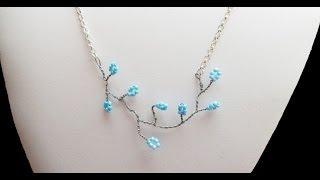 PandaHall Jewelry Making Tutorial Video--How to Make Twisted Wire Flowering Branch Necklace