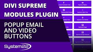 Divi Supreme Modules Popup Email And Video Buttons 