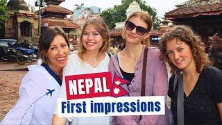 NEPAL IS AMAZING ️ First Impressions of Kathmandu City | 197 Countries, 3 Kids