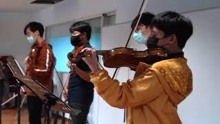 Marcus Cua, Min Cher & TwoSet Violin playing Antonio Vivaldi’s Concerto For 4 Violins