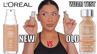 WHICH IS BETTER? NEW VS OLD L'OREAL TRUE MATCH FOUNDATION + ALL DAY WEAR *oily skin*| MagdalineJanet