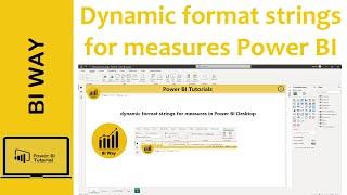Dynamic format strings for measures in Power BI