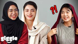 "Which one is more beautiful?" Korean Girl Shocked by Hijab Styles Around the World!