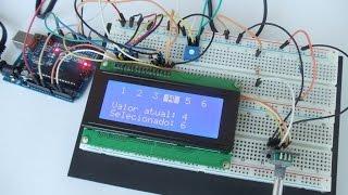 Arduino with LCD display 20x4 and Encoder