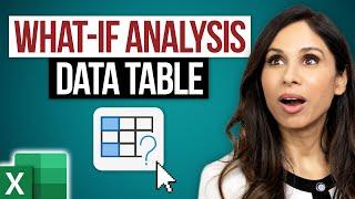 Excel What-If Analysis Data Table | Easy to Use Once you Learn This️