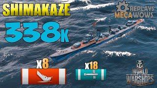 Destroyer Shimakaze 8 Ships Destroyed | World of Warships