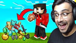 MINECRAFT BUT EATING FOOD IS EXTREMELY OP | RAWKNEE