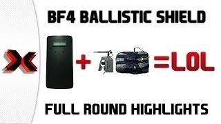 Ballistic Shield + C4 = lol (Battlefield 4 full round highlights - c4 two choppers)