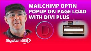 Divi Theme Mailchimp Email Optin Popup On Page Load With Divi Plus 