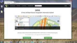 Download and install QGIS.