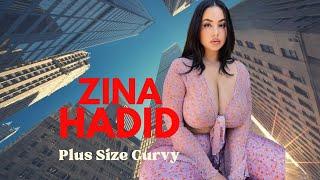 Zina Hadid | Bold Beautiful American Curvy Model | Plus Size Fashion | Bio wiki