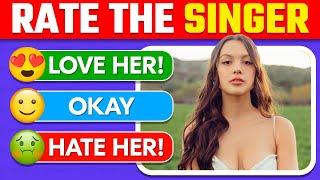 Rate the Singer  2023 Hottest Singers & Bands Tier list Challenge | Celebrity Quiz