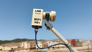 Convert LNB to a very powerful antenna to receive remote WiFi networks