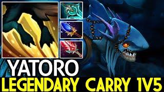 YATORO [Slark] Legendary Carry 1v5 with Most Annoying Build Dota 2