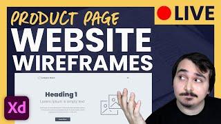 Ecommerce Wireframe  Product Page Design for an Ecommerce Website