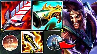 DRAVEN TOP 100% HITS LIKE A LITERAL TRUCK! (THIS IS AWESOME) - S14 Draven TOP Gameplay Guide