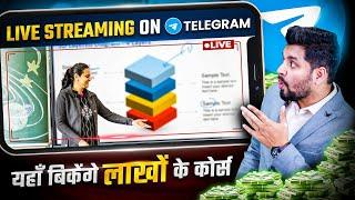 Course Selling Hack ~ How To Start A Live Stream On Telegram?  Telegram going live Tutorial