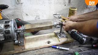 wood lathe with washing machine motor