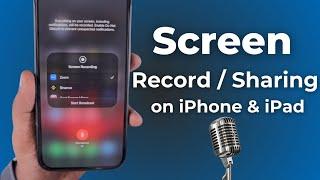 How to Screen Record on iPhone and iPad?  with Mic Audio ️