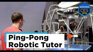 World's First Ping-Pong Robot Tutor | CES 2018