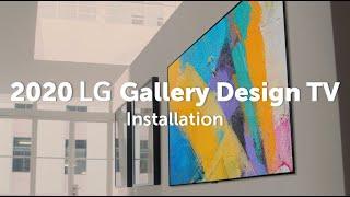 LG Gallery Design TV l Unveiling the secret of the flush fit on your wall - Installation film