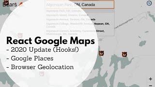 Google Maps & Google Places in React