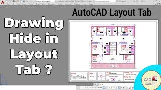 Drawing Hide in layout Tab In AutoCAD | Freeze layer in Layout Tab in AutoCAD | CAD CAREER