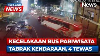 Diduga Rem Blong, Bus Pariwisata Tabrak 15 Kendaraan, 4 Orang Tewas - Breaking News 08/01