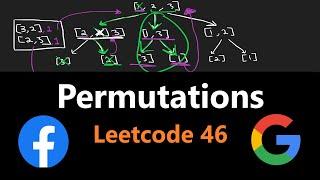 Backtracking: Permutations - Leetcode 46 - Python