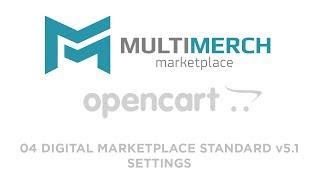 04 MultiMerch Digital Marketplace Settings