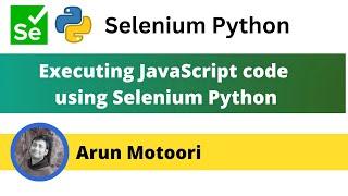 Executing JavaScript code using Selenium Python (Selenium Python)