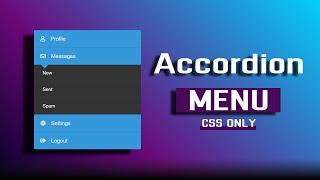 Accordion Menu Using Only HTML & CSS (2020)