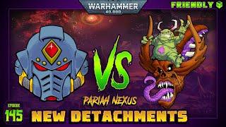 NEW DETACHMENT! Chaos Daemons vs Space Wolves: A Warhammer 40k Battle Report | 10th Edition 2000pts