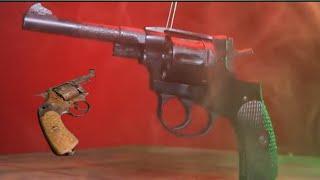 nagan old pistol restoration process Watch end result #pistol #nagan revolver #restore