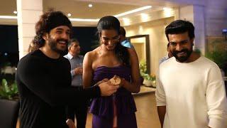 Akhil and Ram Charan Visuals With PV Sindhu | Manastars