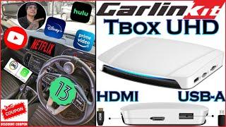 Tbox UHD with HDMI & USB | Carlinkit | Internet AI Box | Wireless Adapter for CarPlay & Android Auto